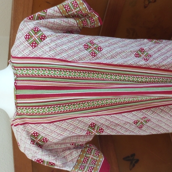 VTG 70’s Multicolor Boho Dress - Picture 10 of 12